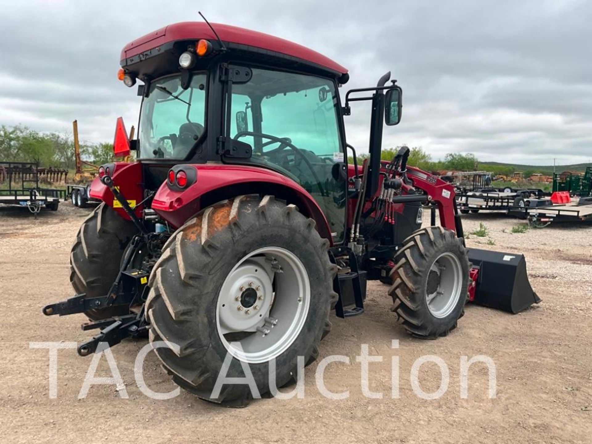 2021 CASE 105A 4x4 Enclosed Cab Tractor W/ Front End Loader - Image 6 of 37