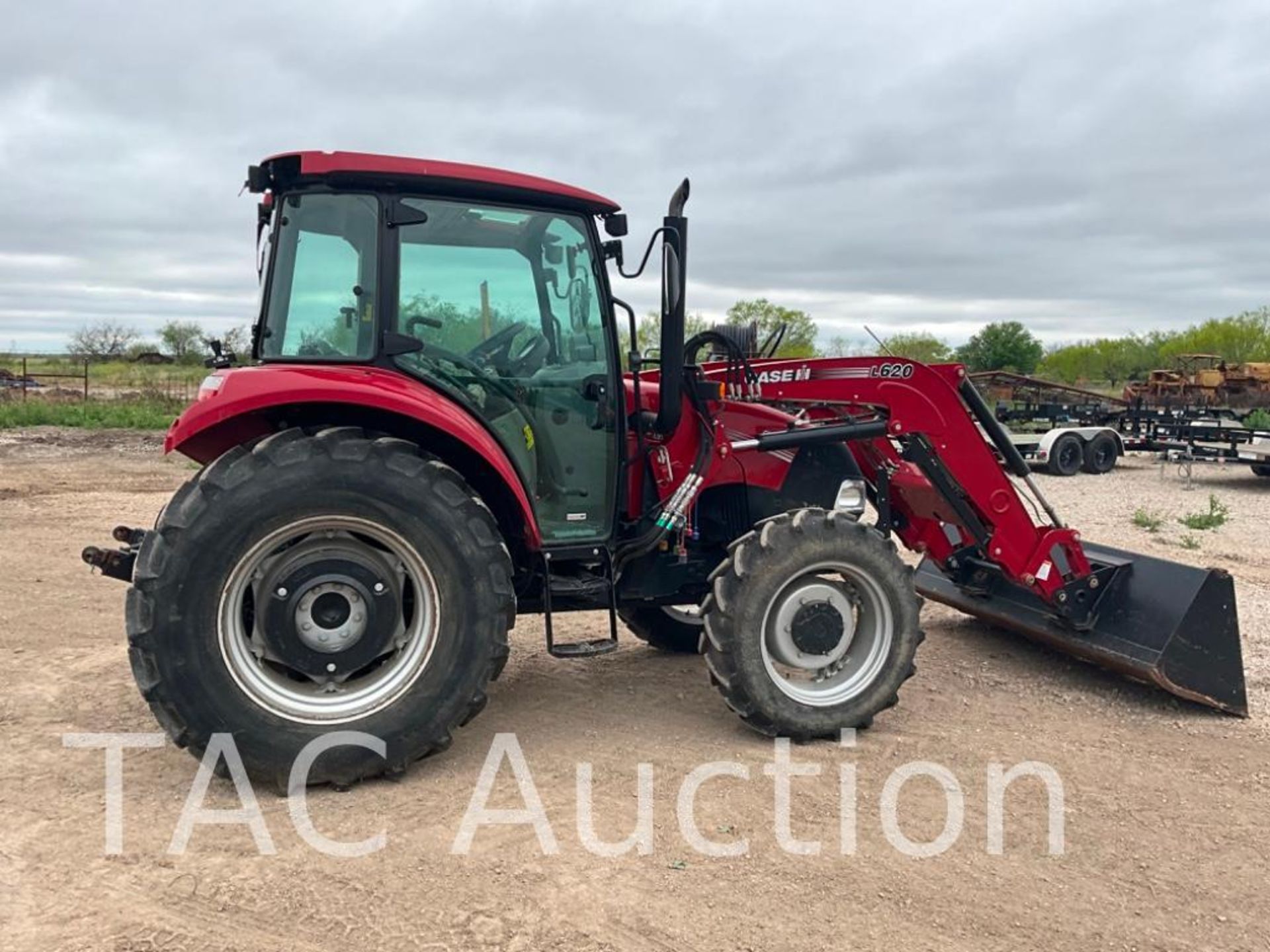 2021 CASE 75C 4x4 Enclosed Cab Tractor W/ Front End Loader - Image 8 of 31