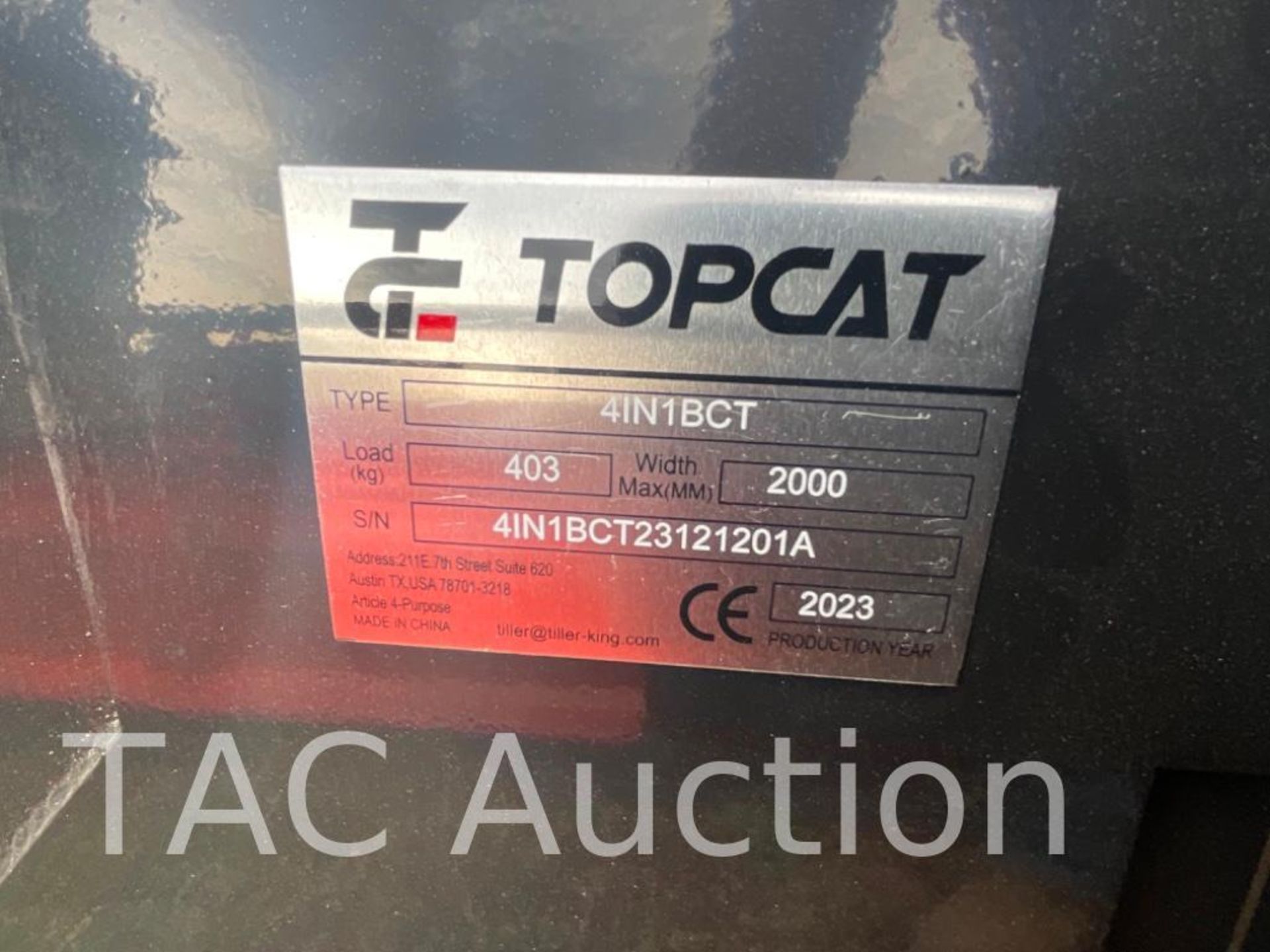 New Topcat 4IN1BCT 4 In 1 Bucket Skid Steer Attachment - Image 4 of 5