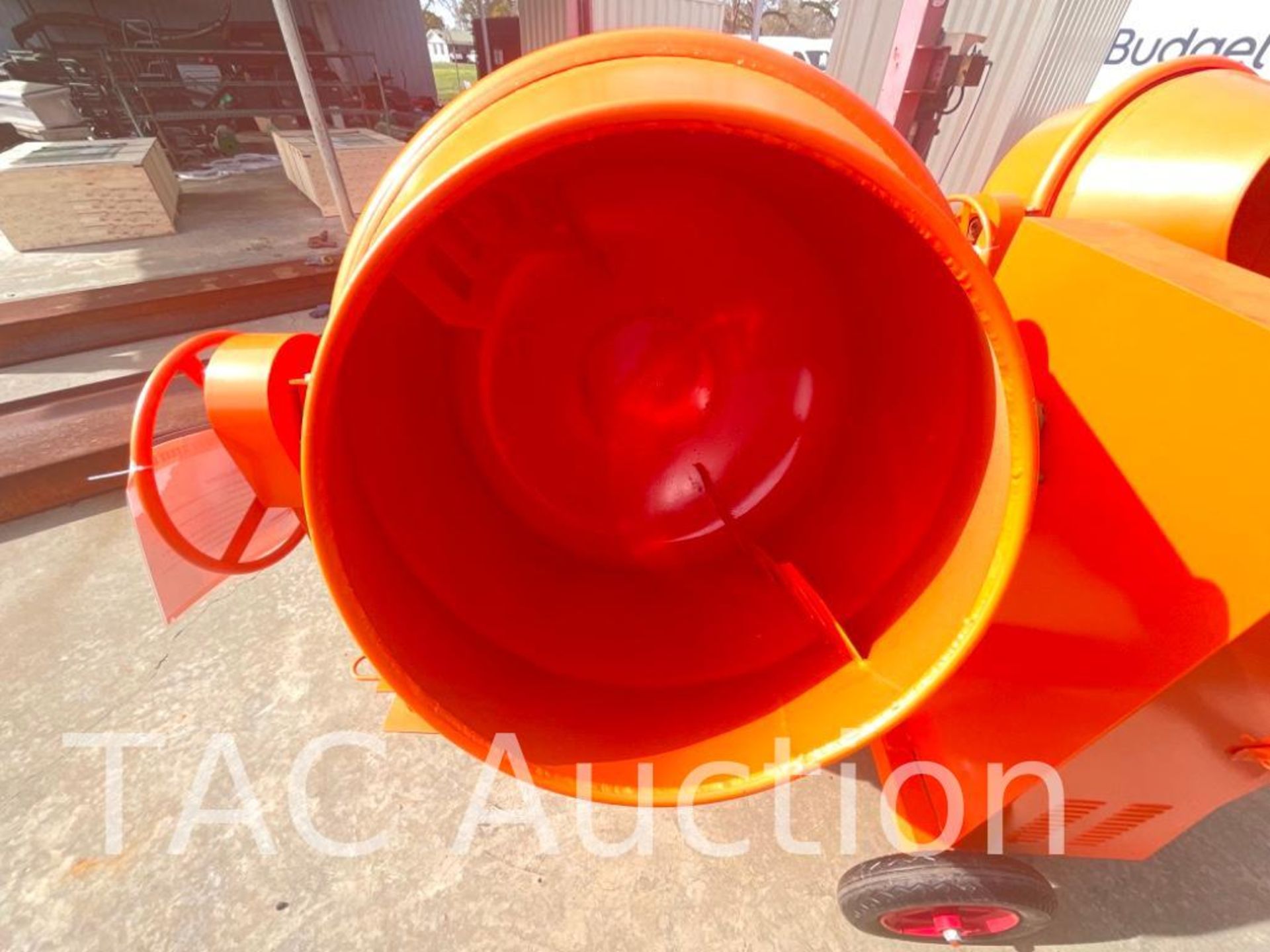 New 12 CU ft Steel Drum Concrete Mixer - Image 3 of 12