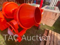 New 12 CU ft Steel Drum Concrete Mixer