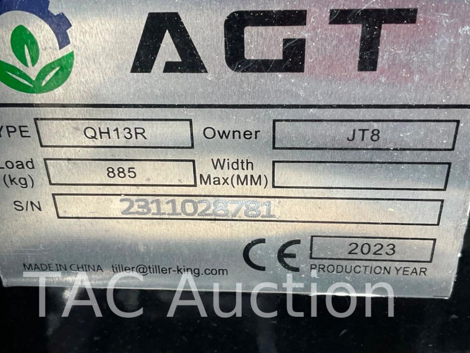 New AGT QH13R Enclosed Cab Mini Excavator - Image 18 of 19