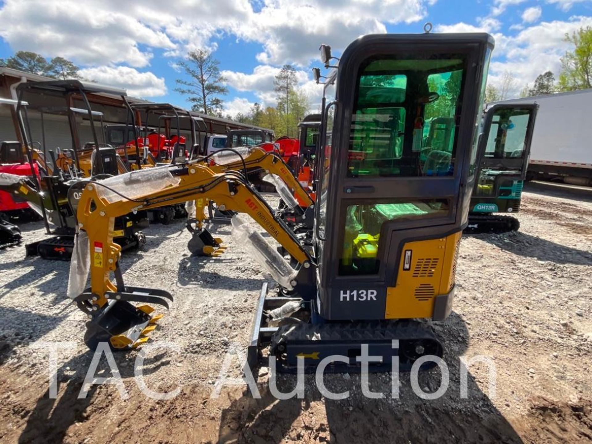 New AGT H13R Enclosed Cab Mini Excavator - Image 2 of 18