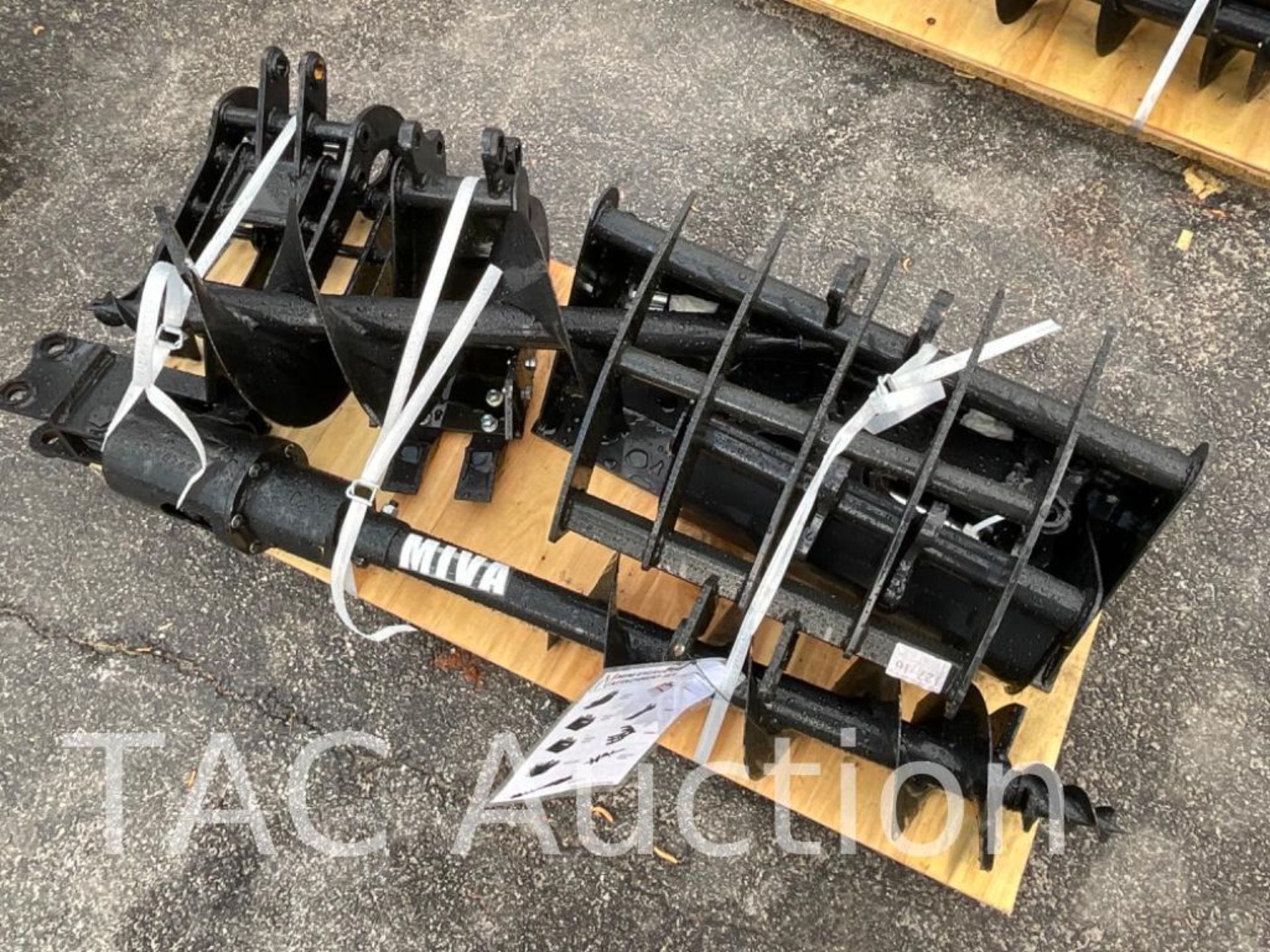 New (9) Piece Mini Excavator Attachment Set​​​​​​​