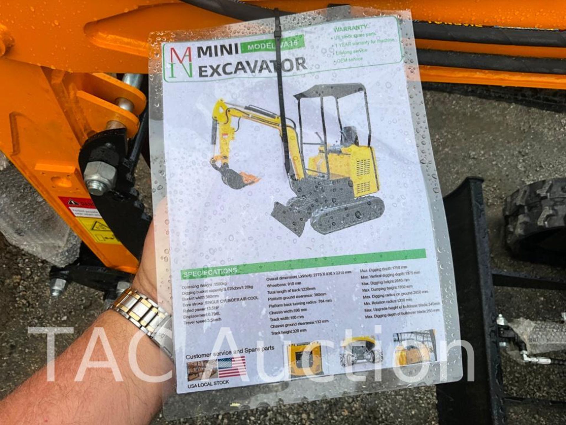 New MIVA VA15 Mini Excavator - Image 18 of 19