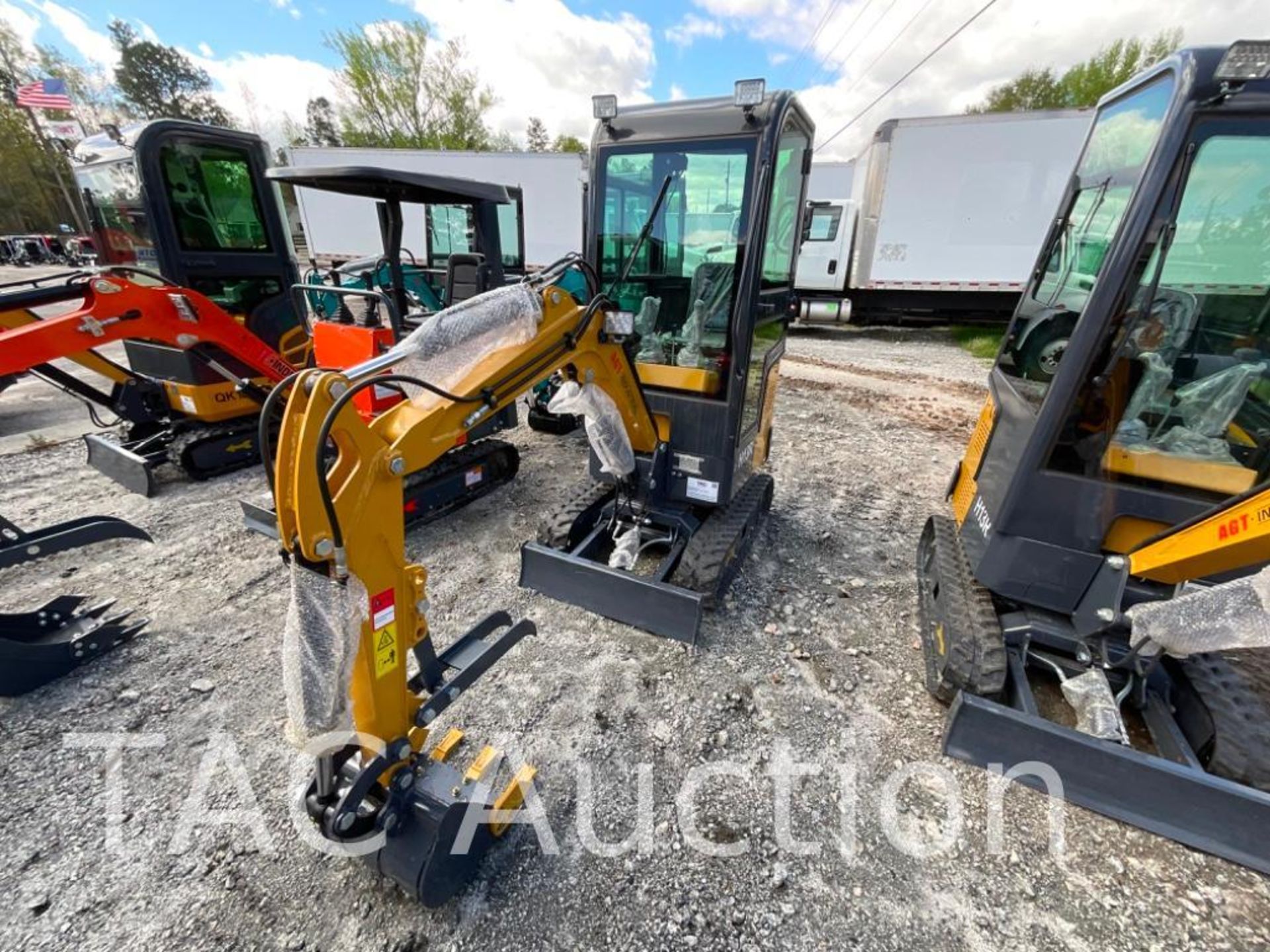 New AGT H13R Enclosed Cab Mini Excavator