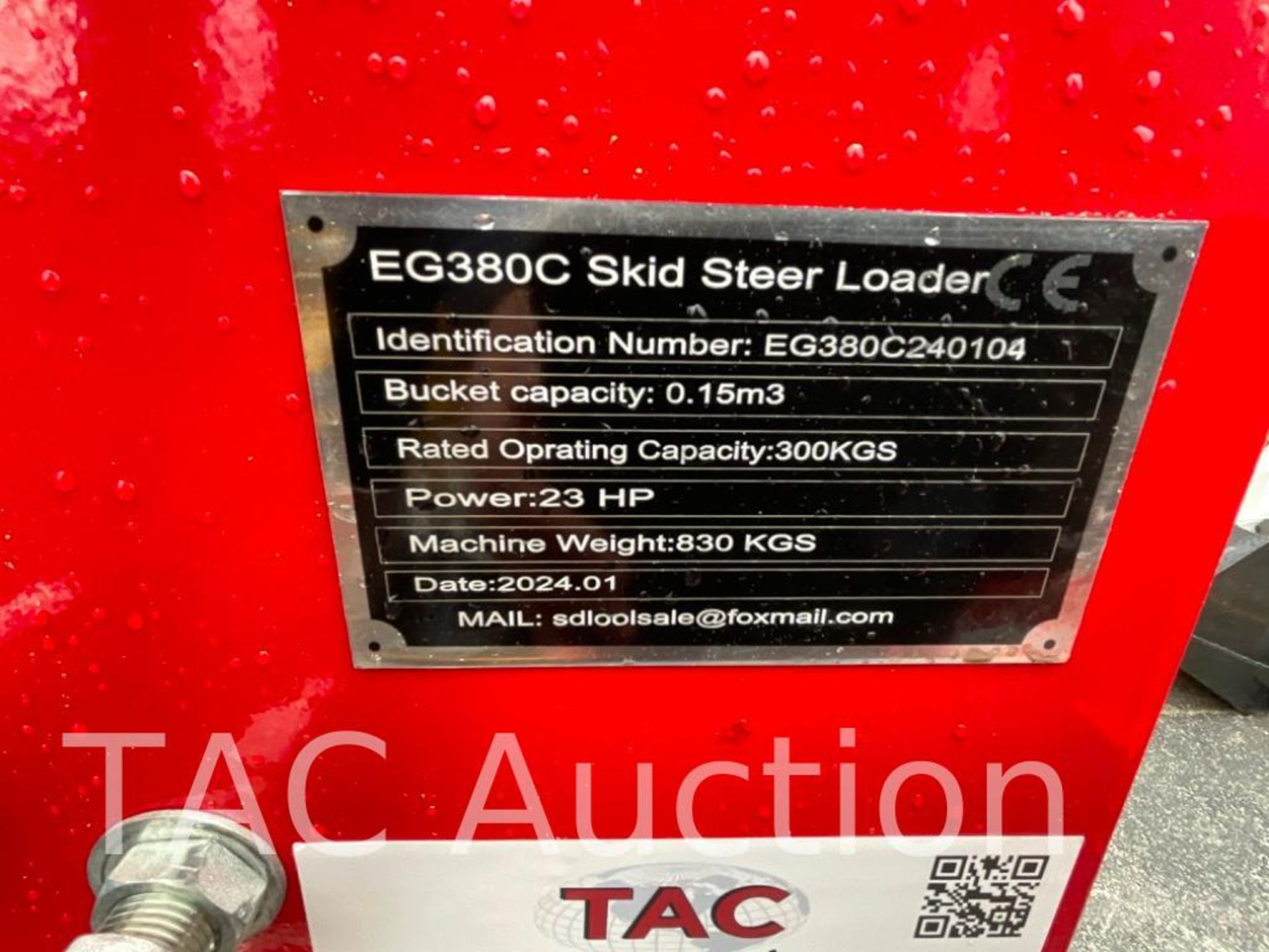 New EG380C Mini Skid Steer Loader - Image 18 of 18