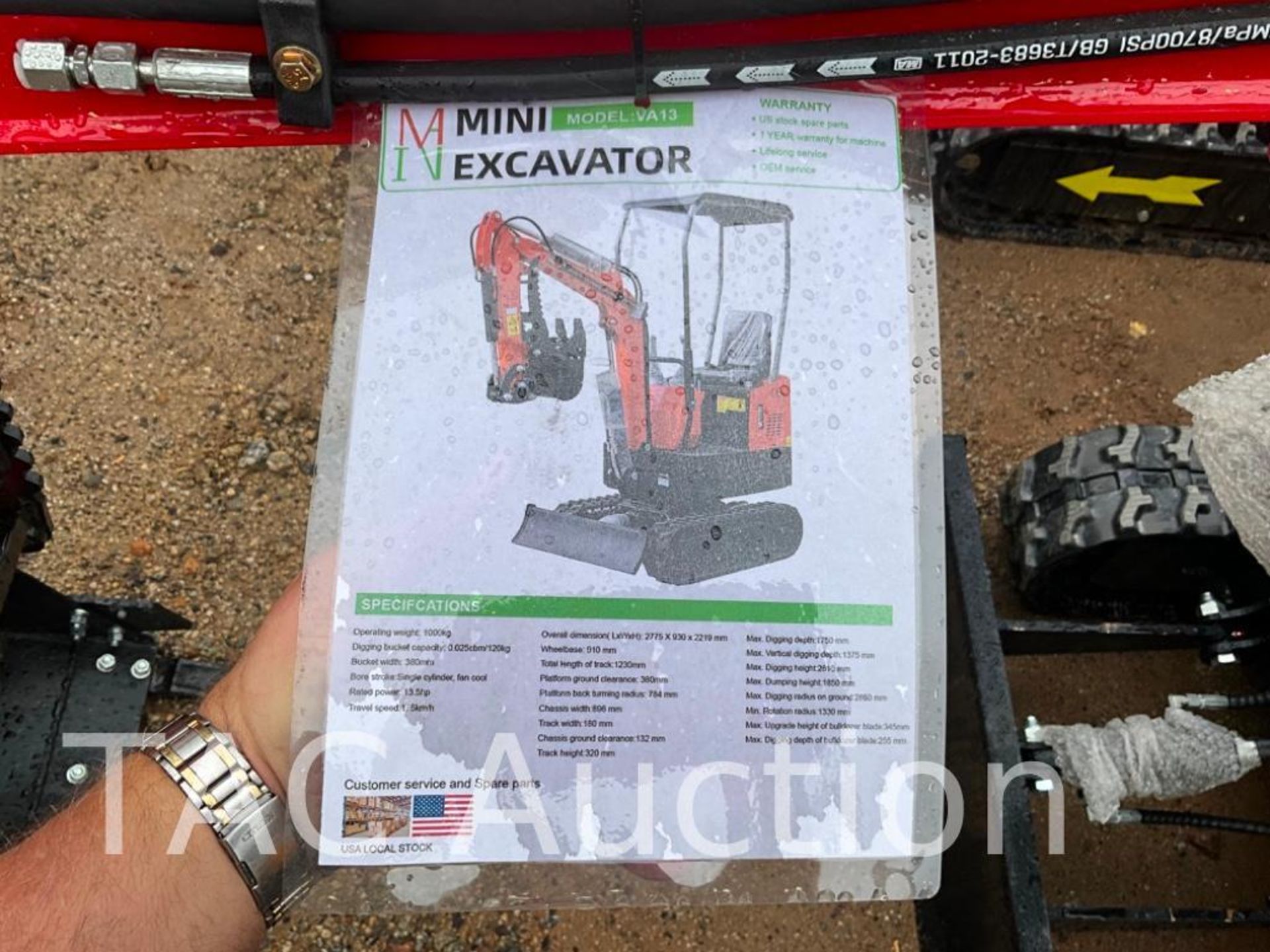 New MIVA VA13 Mini Excavator - Image 21 of 22