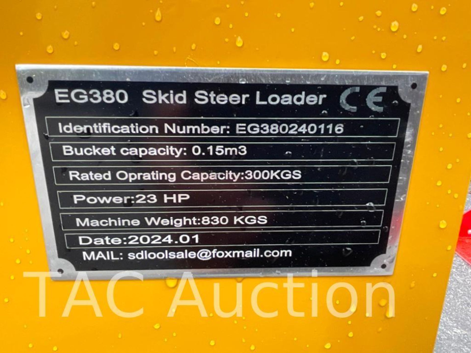 New EG380 Mini Skid Steer Loader - Image 34 of 36