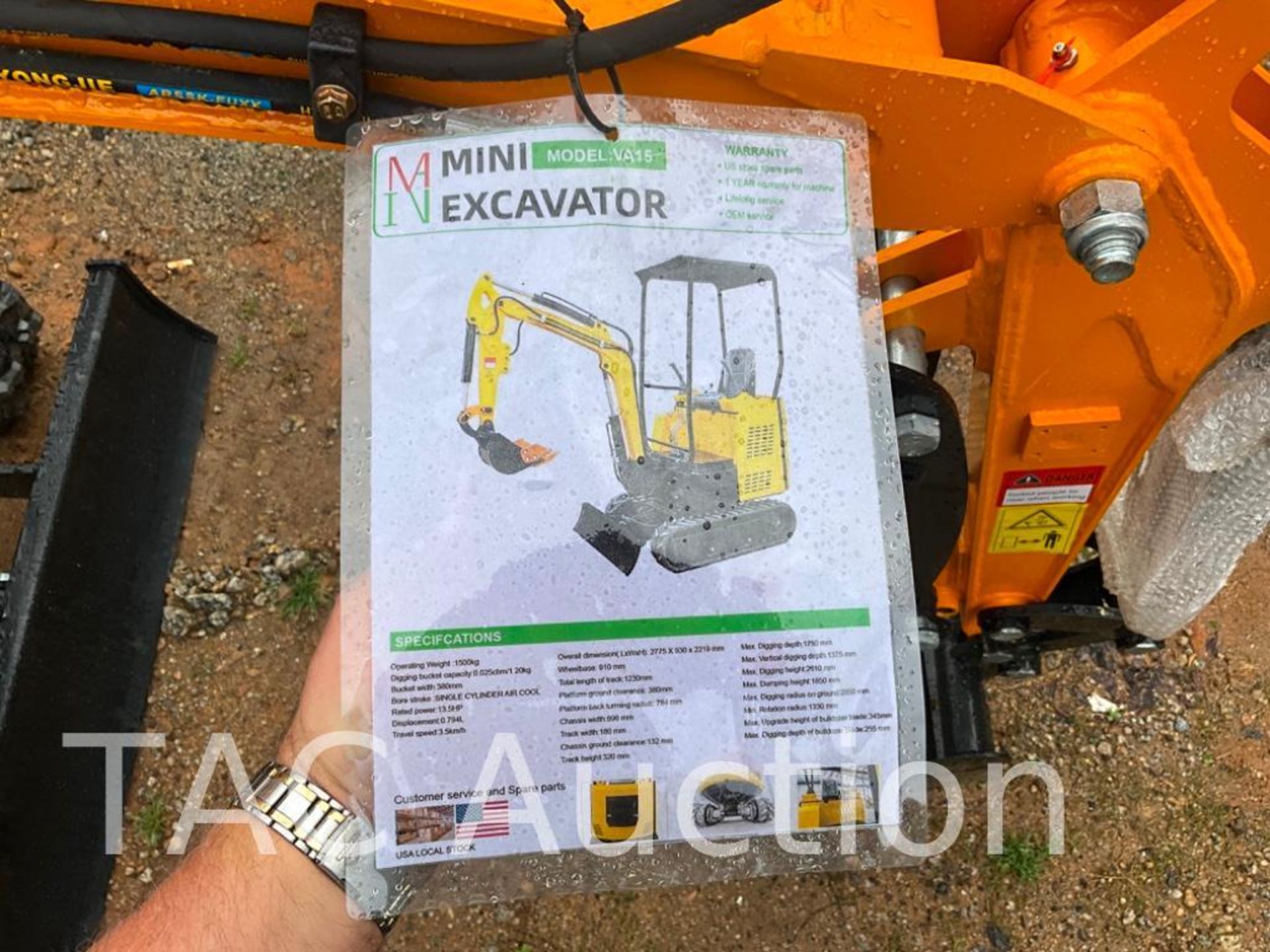 New MIVA VA15 Mini Excavator - Image 19 of 21