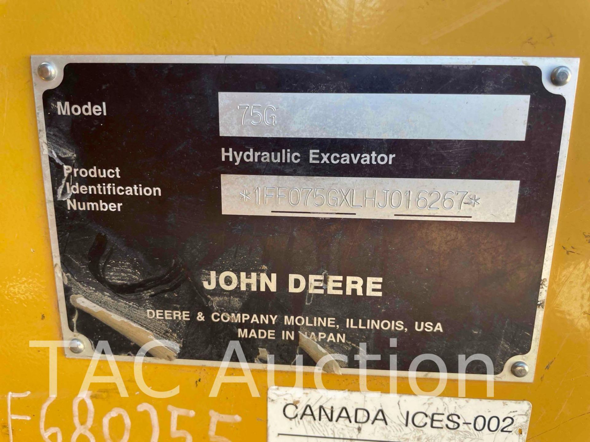 2017 John Deere 75G Excavator - Image 66 of 66