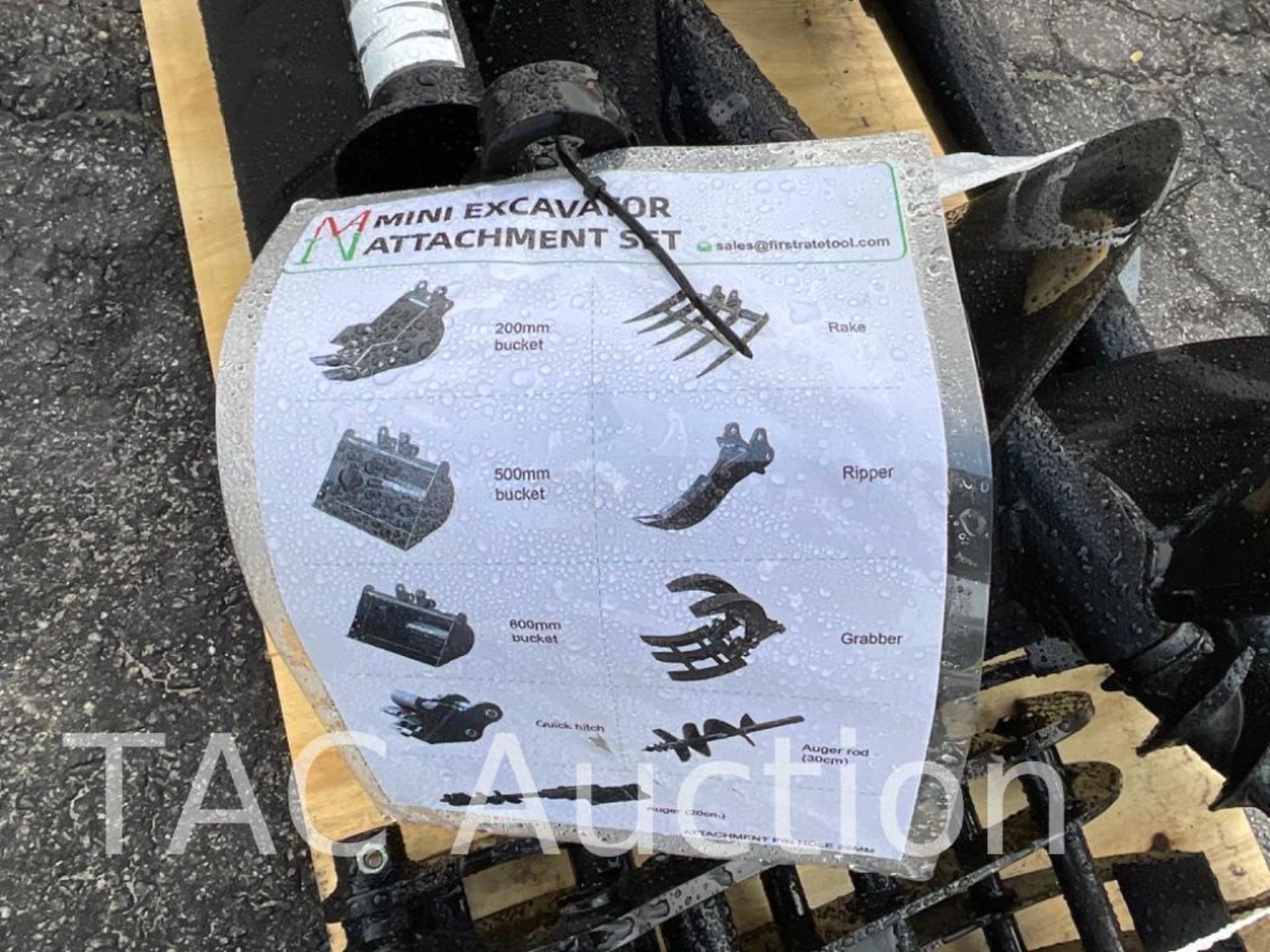 New (9) Piece Mini Excavator Attachment Set​​​​​​​ - Image 6 of 8