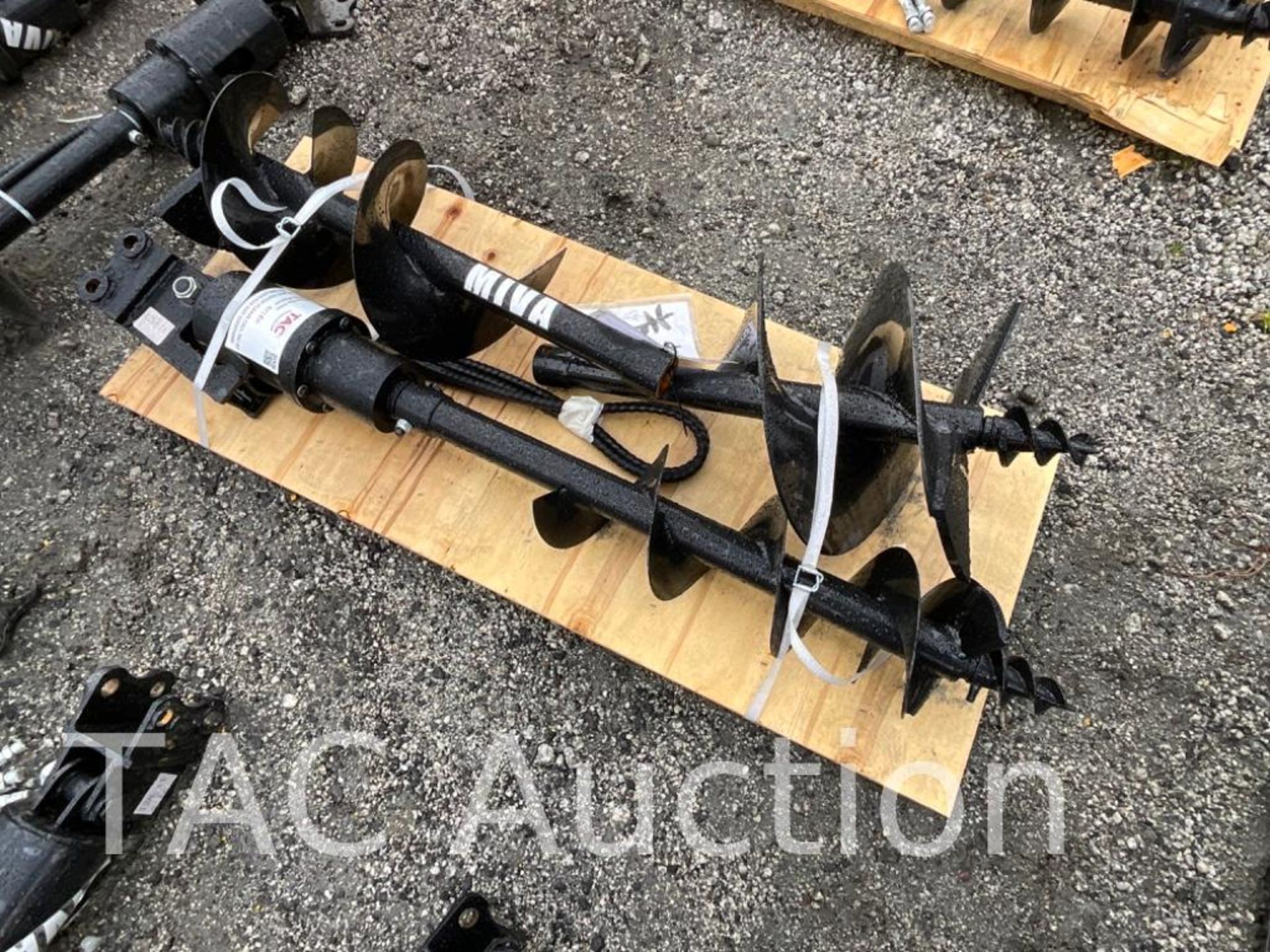 New 2023 Skid Steer Auger Attachment W/ (3) Auger Bits