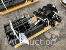 New (9) Piece Mini Excavator Attachment Set​​​​​​​