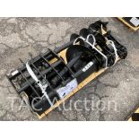 New (9) Piece Mini Excavator Attachment Set​​​​​​​