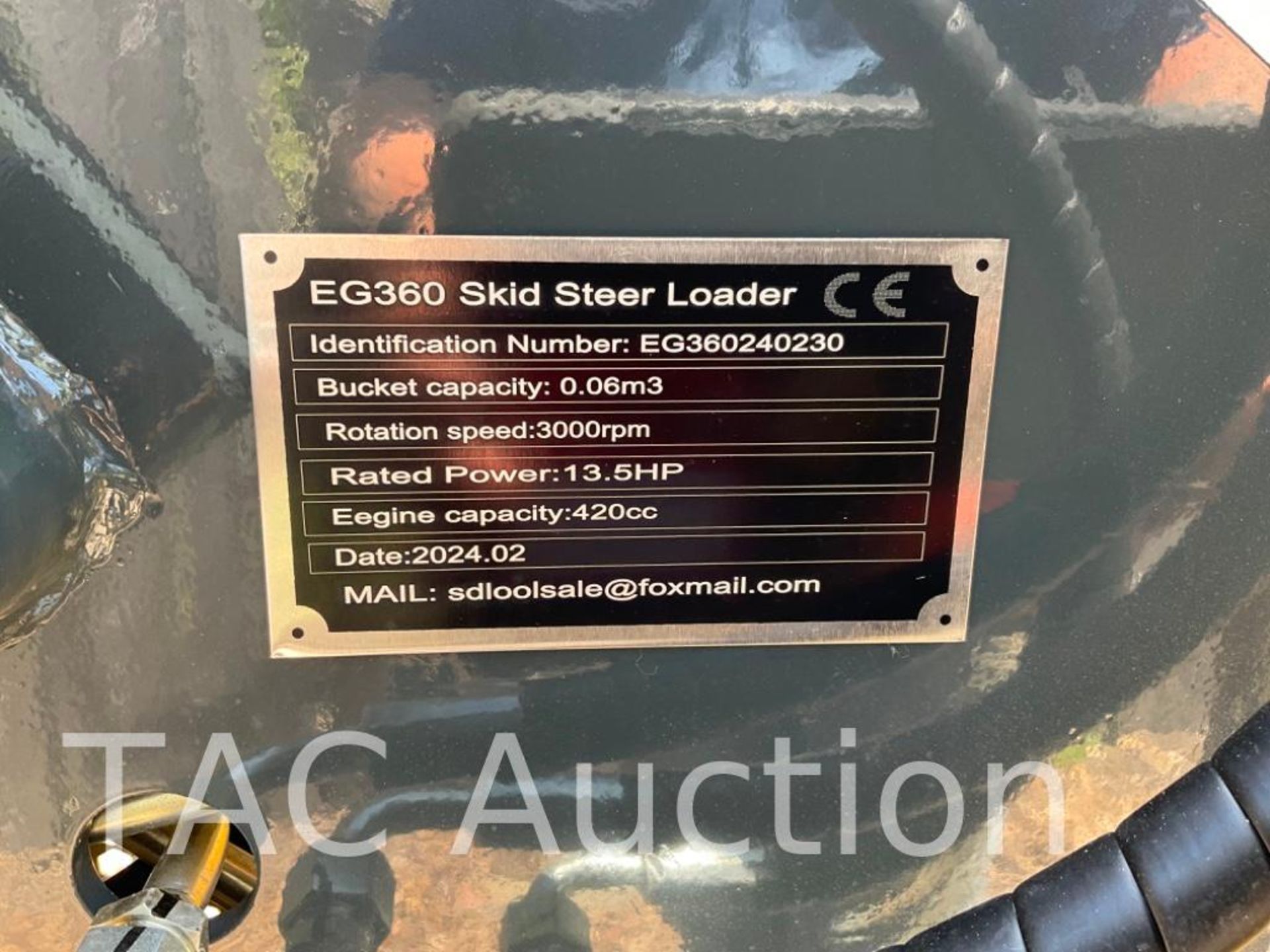 New EG360 Mini Skid Steer Loader - Image 14 of 15
