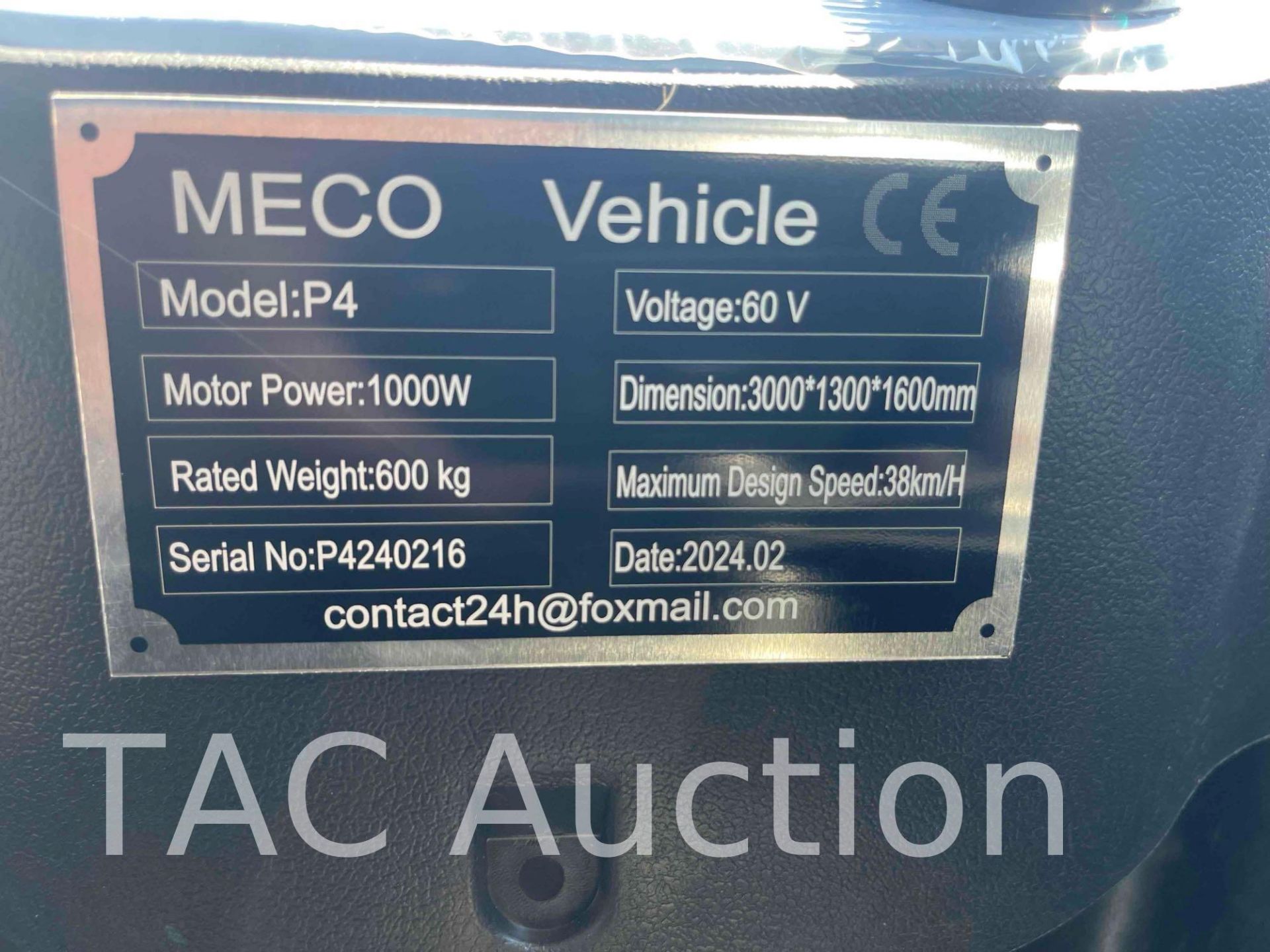 New 2024 Meco P4 Electric Vehicle - Image 28 of 29