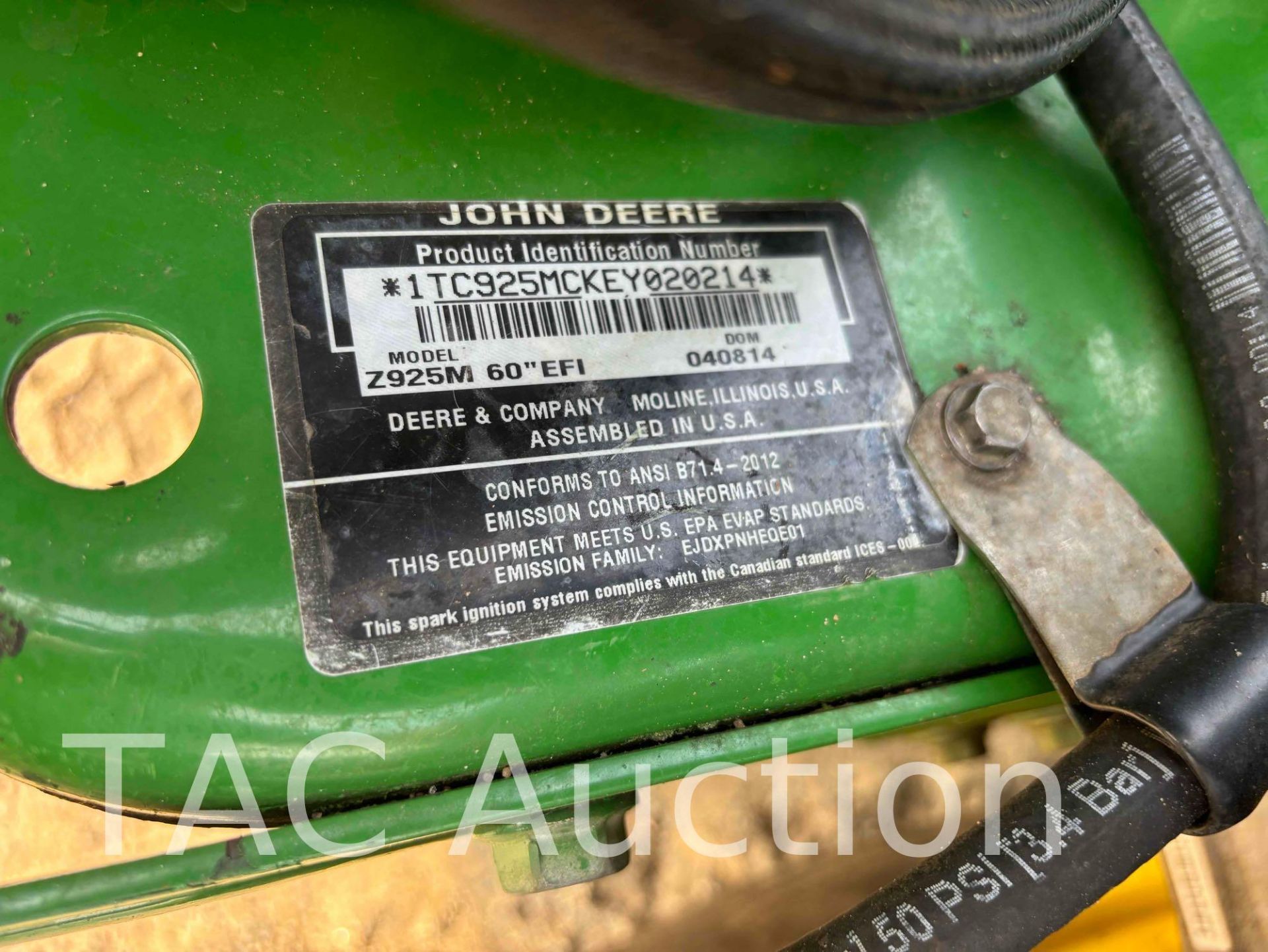 John Deere Z925M EFI 60in Zero Turn Lawn Mower - Image 18 of 18