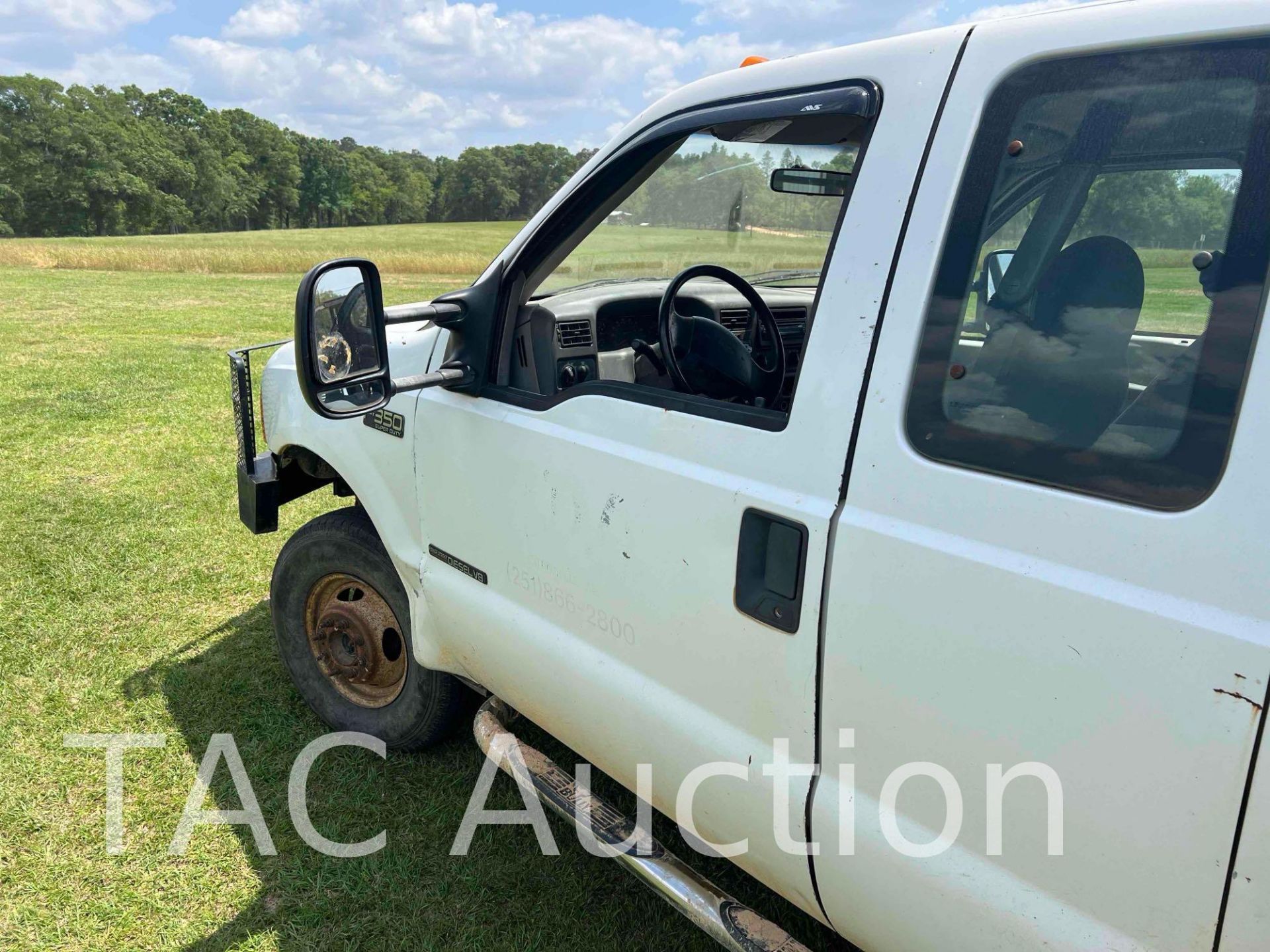 2000 Ford F350 4x4 Extended Cab Flatbed Truck - Image 16 of 55