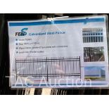 New Powder Coated Galvanized Steel Fencing