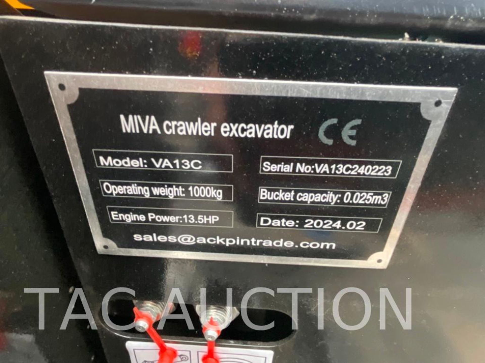 New MIVA VA13C Enclosed Cab Mini Excavator - Image 17 of 18
