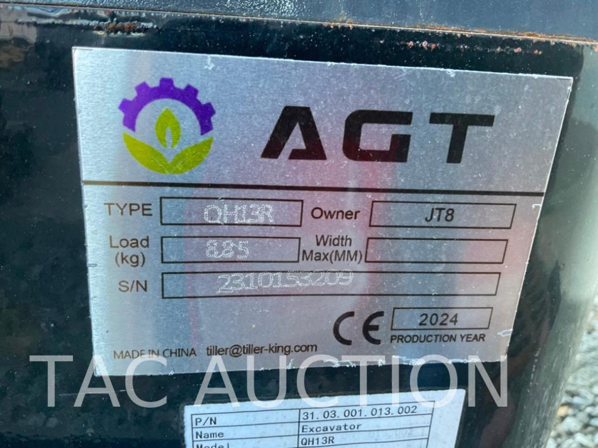 New AGT QH13R Enclosed Cab Mini Excavator - Image 17 of 18