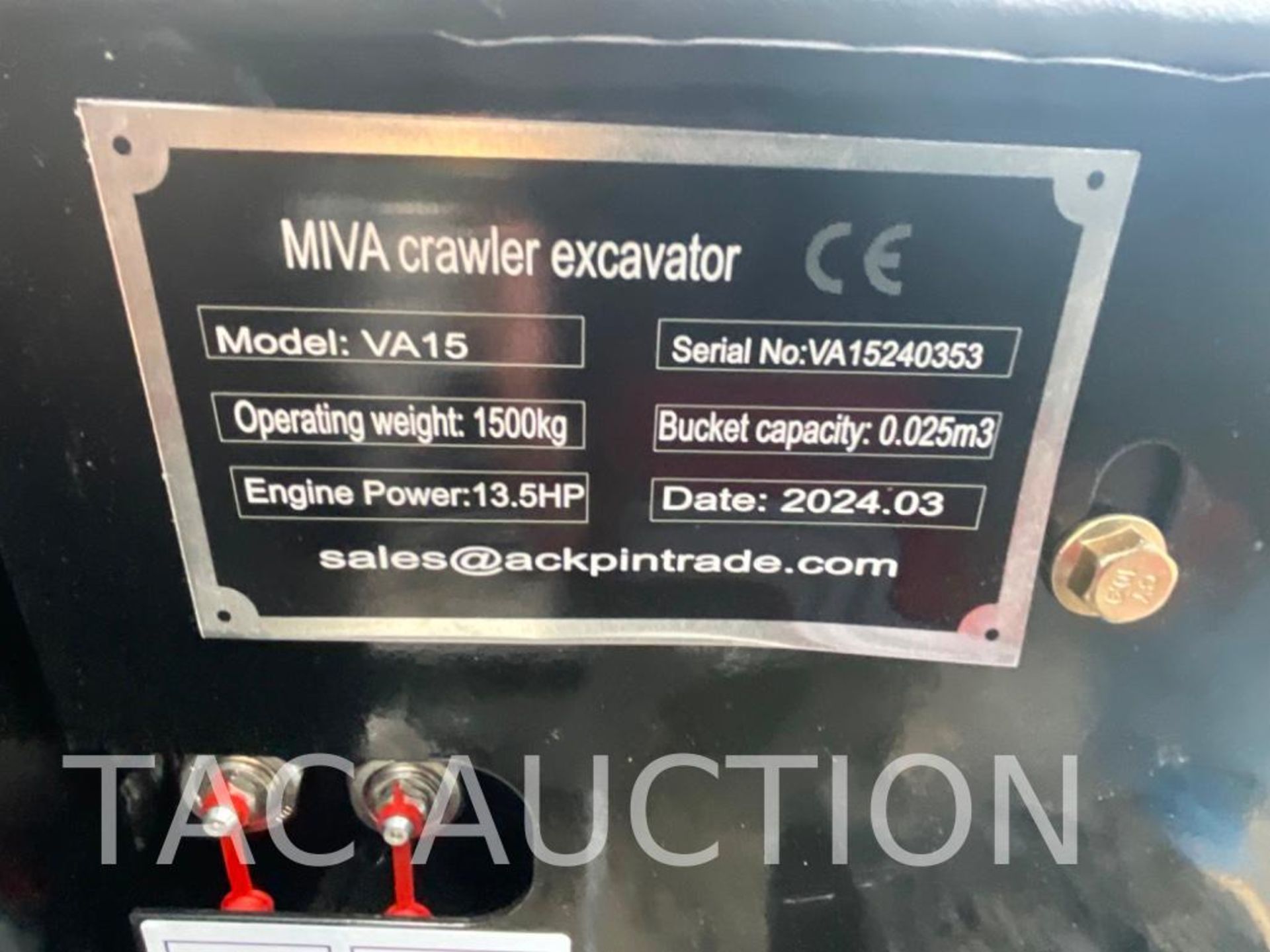 New MIVA VA15 Mini Excavator - Image 16 of 17