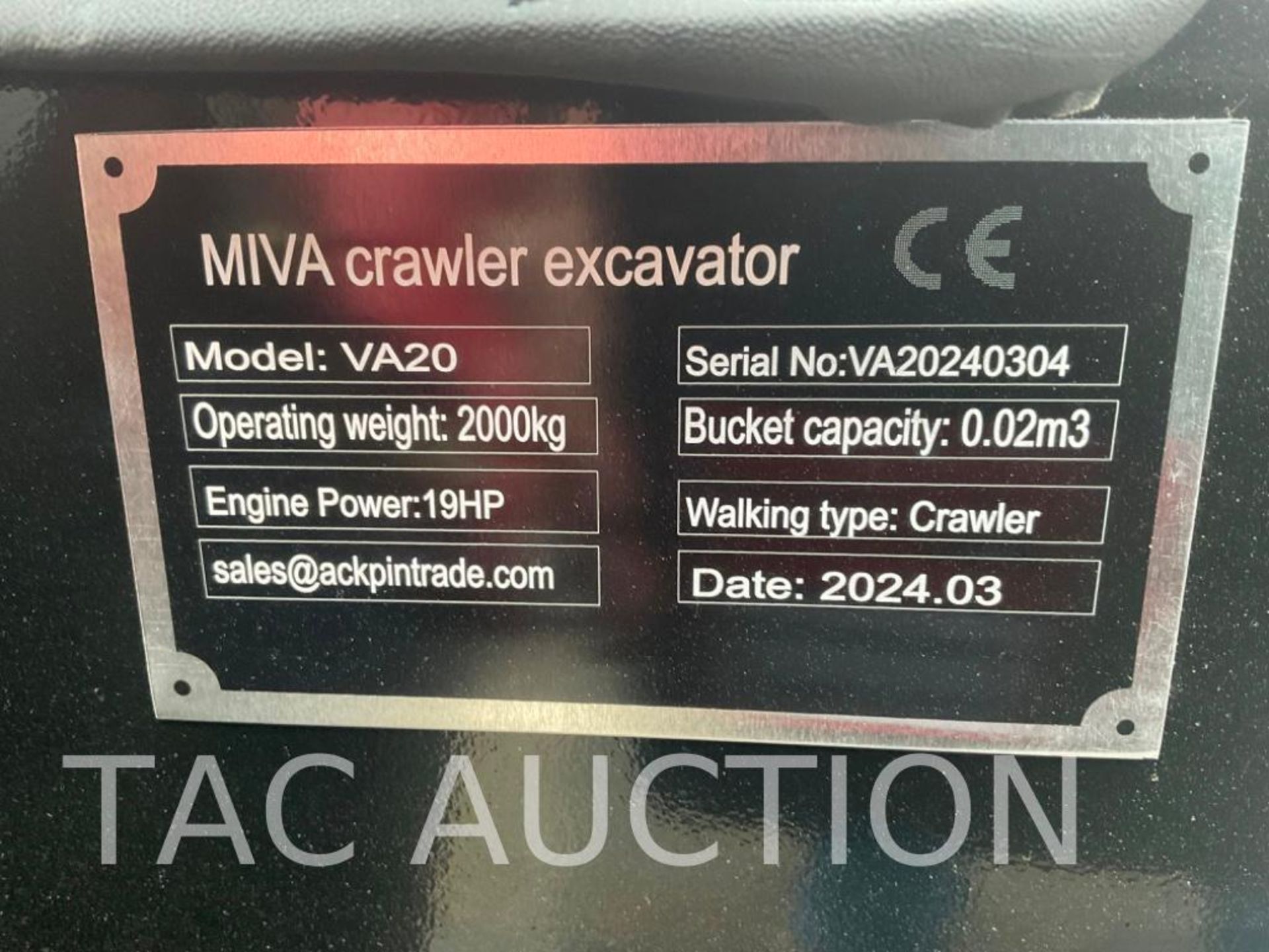 New MIVA VA20 Diesel Mini Excavator - Image 18 of 19