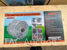 High Tensile Triple-layer Galvanized Barbed Wire Fence Kit With Posts