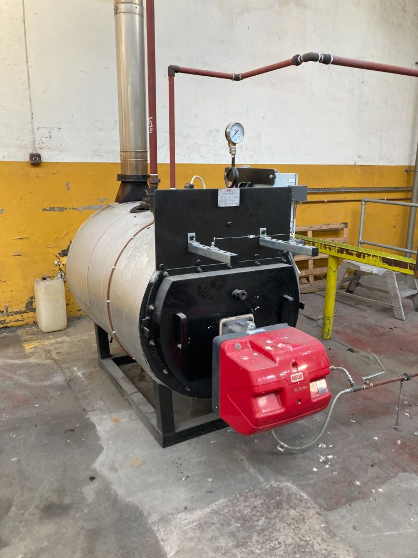 Welker autoclave with Bradlee boiler, oil tank and pump - Image 5 of 16