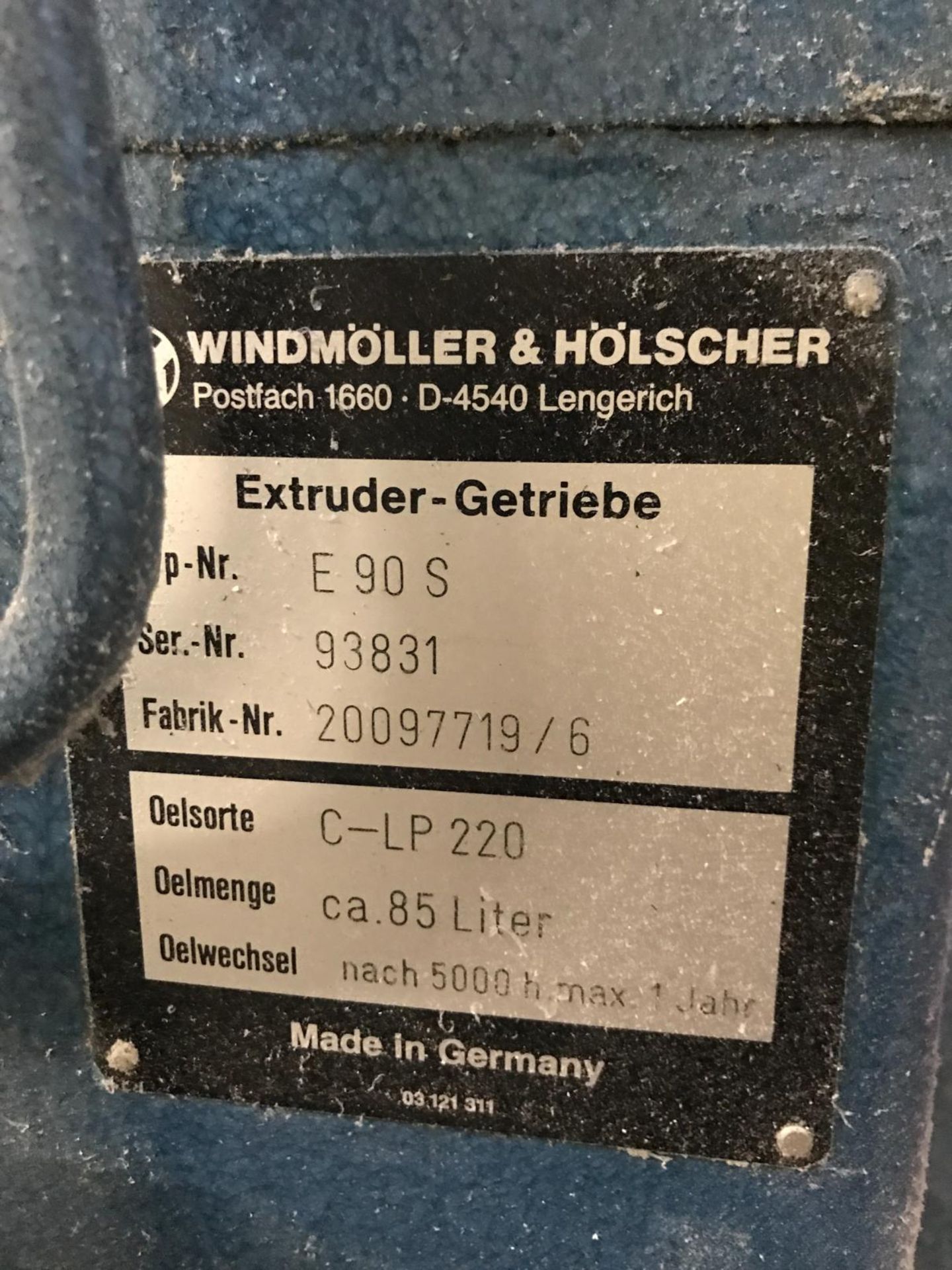 Windmoller & Holscher E90S 1200mm Extrusion Line - Image 8 of 20