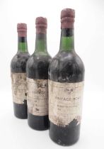 5 bottles Mixed 1960s Vintage Port