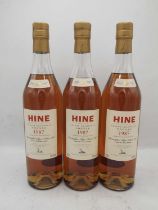 5 bottles 1987 Hine Early Landed Cognac
