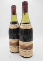 2 bottles 1971 Gigondas Tete de Cuvee Dmne des Pradets
