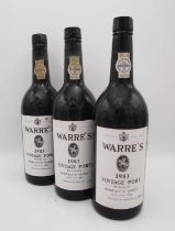 10 bottles 1983 Warre