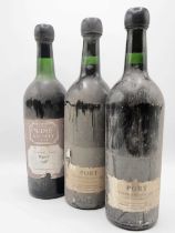 3 bottles 1966 Warre