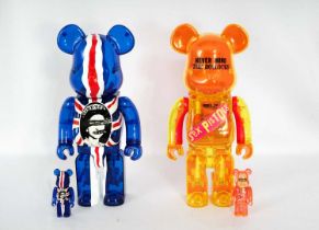 Bearbrick & Sex Pistols', 'Good Save The Queen & Never Mind The Bollocks Clear Versions (400% & 100%