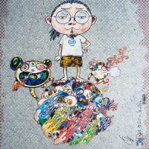 Takashi Murakami (Japanese 1962-), 'Mr.DOB Comes To Play His Flute', 2013