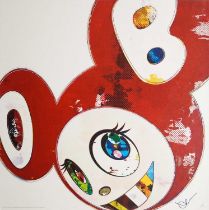 Takashi Murakami (Japanese 1962-), 'And Then x6 (Red: The Superflat Method)', 2013