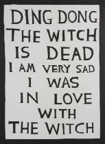 David Shrigley (British 1968-), 'Ding Dong The Witch Is Dead', 2022