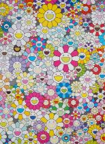 Takashi Murakami (Japanese 1962-), 'An Homage To Yves Klein, Multicolor D', 2012