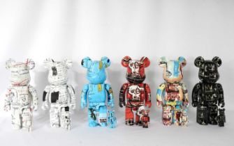 Bearbrick & Jean-Michel Basquiat 'Basquiat #2, #3, #4, #5, #6 & #8', (400% & 100%)', 2018-21