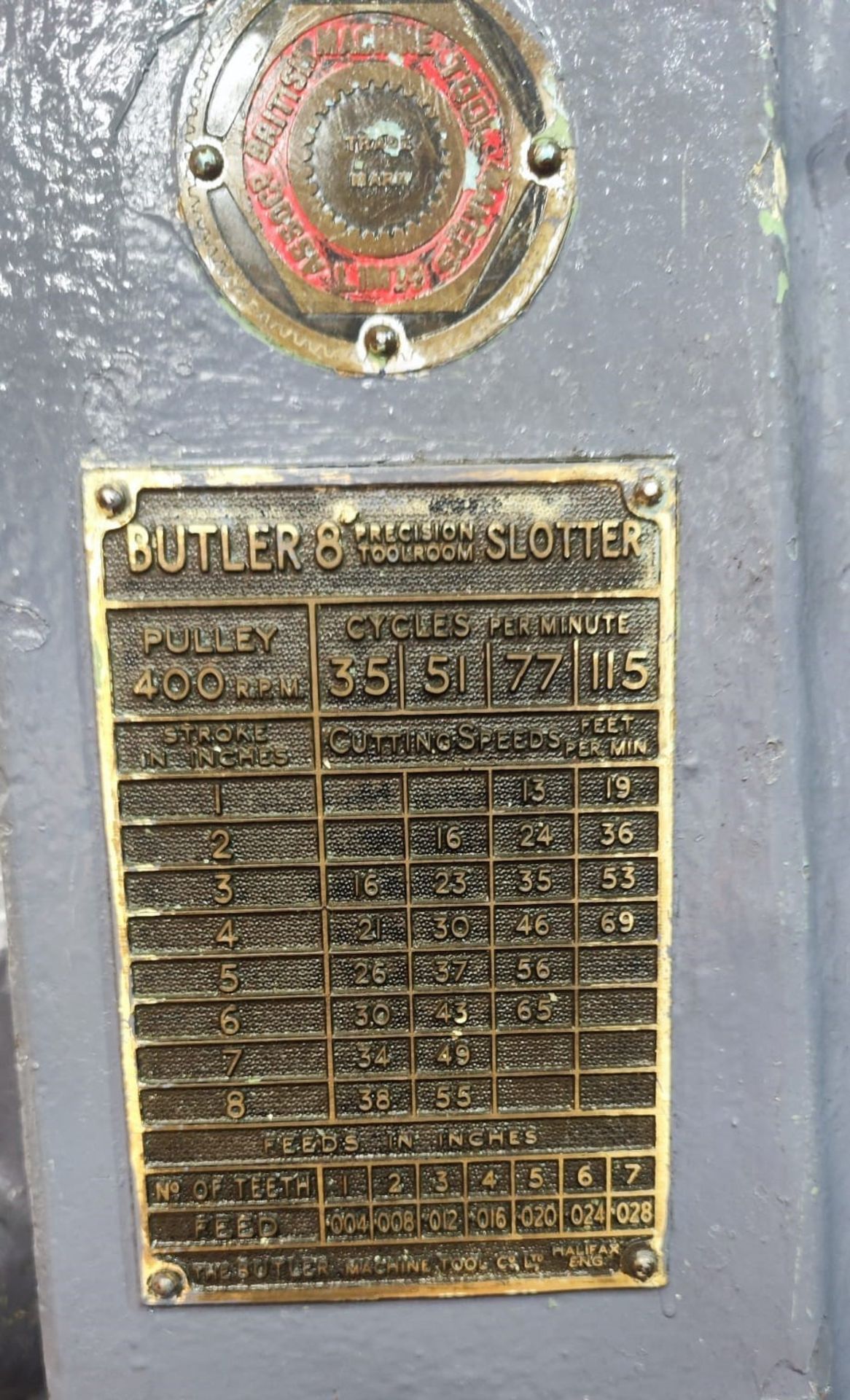 Butler 8” Precision Slotting Machine - Image 7 of 7