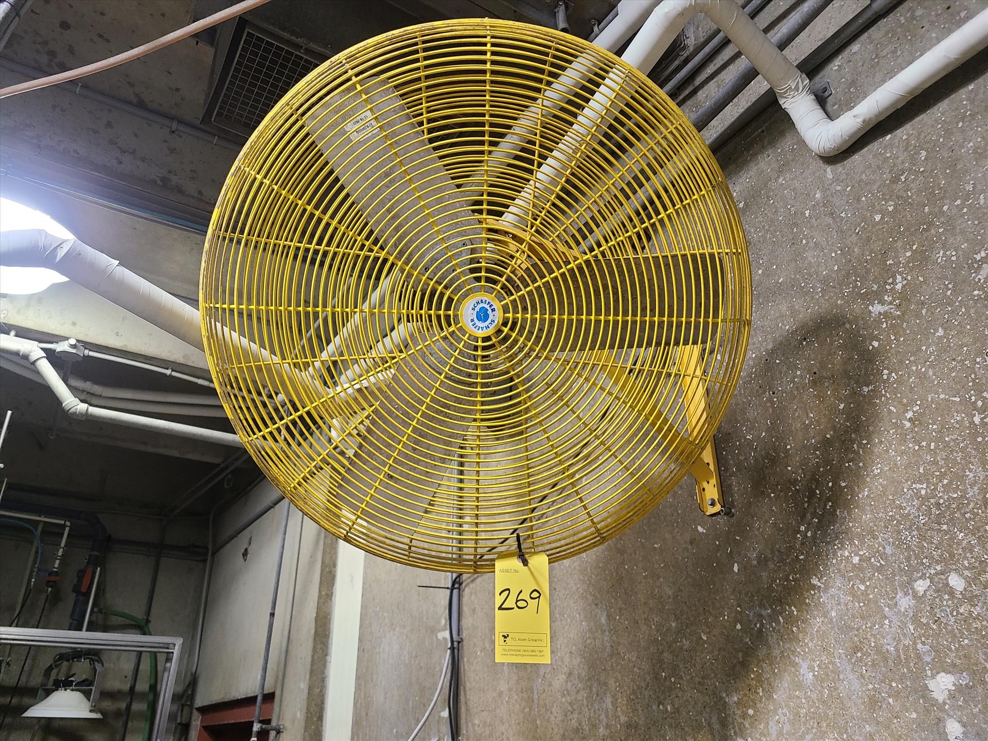 Schaefer wall fan, approx. 32 in. dia. [Production]
