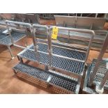 work platform, stainless steel, approx. 30 in. x 60 in.. x 16 in. high [Production]