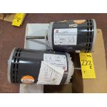 (2) US Motors Polyphase Air Over Motors, 1 hp, 3 phase, 208 volts [Shipping/Receiving]