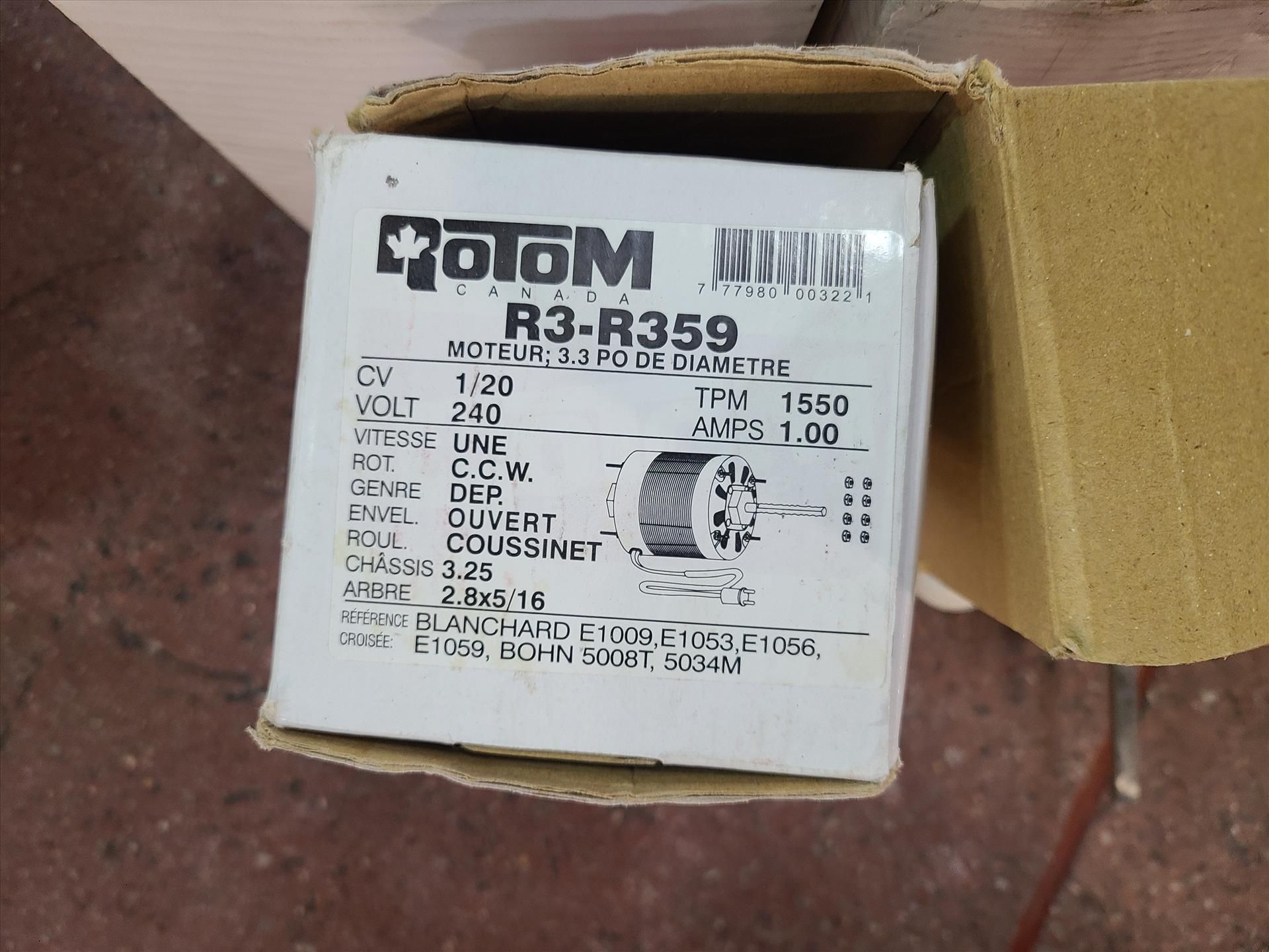 (7) Rotom Motors, various hp and sizes [Shipping/Receiving] - Image 2 of 5