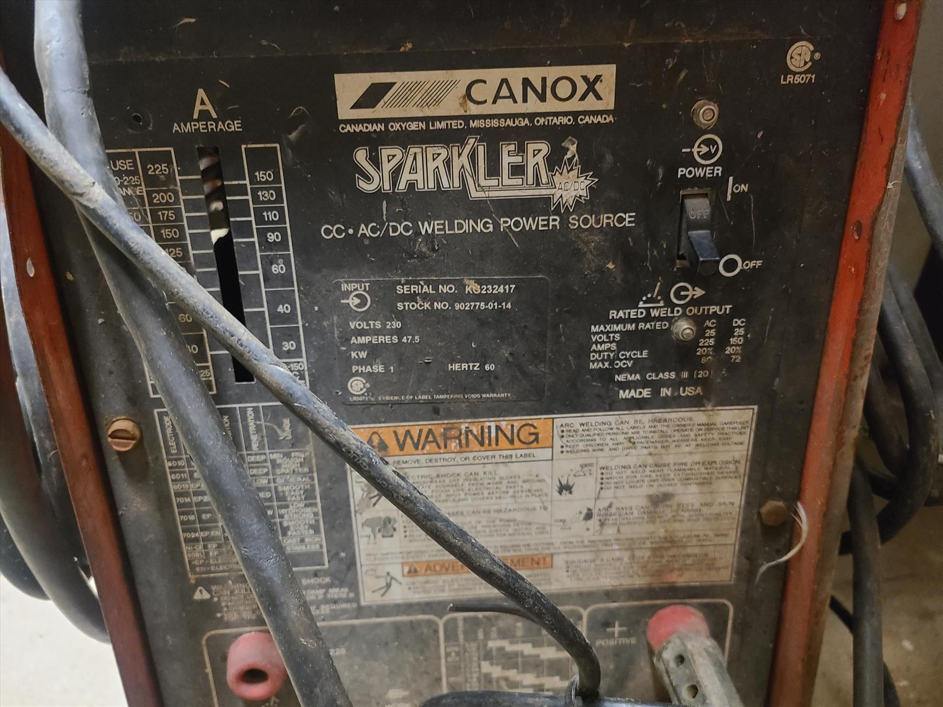 Canox AC/DC welder, mod. Sparkler [Anti-De-Feathering] - Image 2 of 2