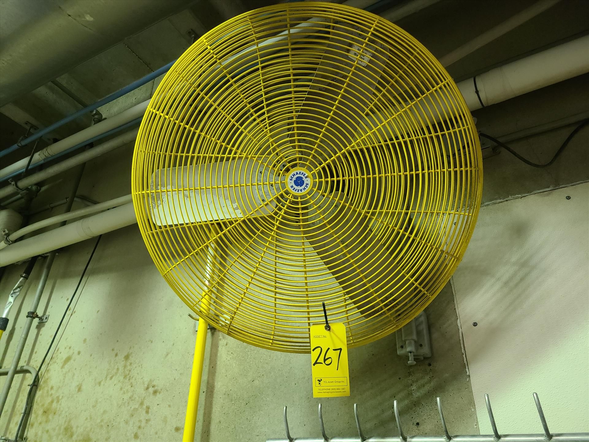 Schaefer wall fan, approx. 32 in. dia. [Production]