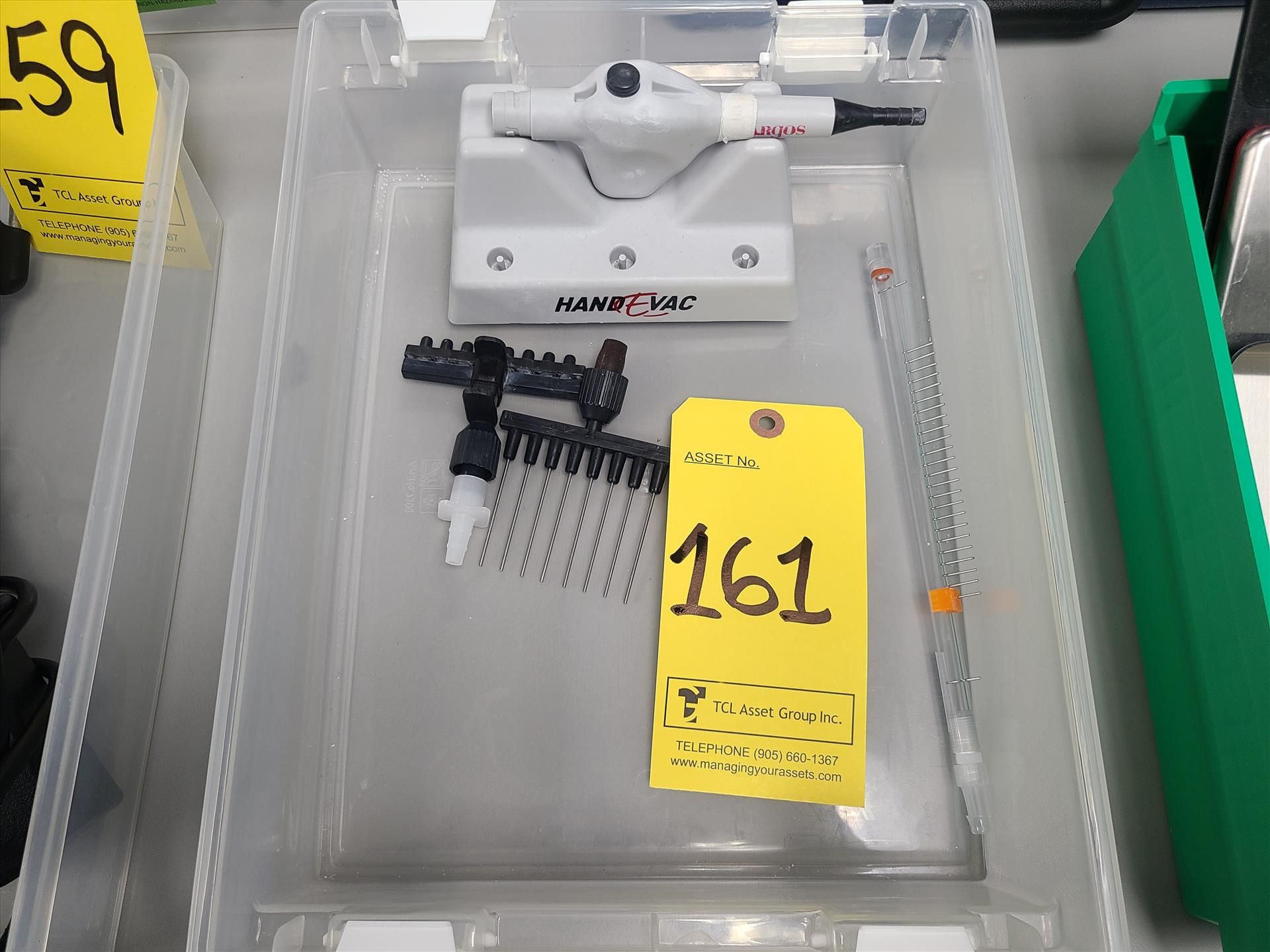 Argos handheld aspirator system, mod. HandEVac